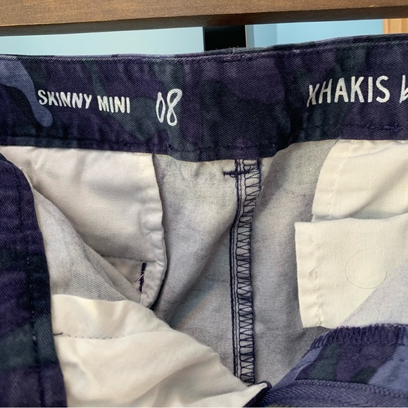 GAP Skinny Mini Navy Camo Khaki Pants - Picture 5 of 7